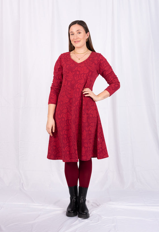 Kleid mit langen Ärmeln - GOTS zertifiziert - GD01W23