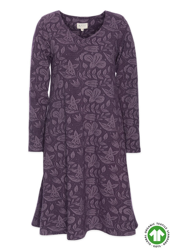 Kleid mit langen Ärmeln - GOTS zertifiziert - GD01W23