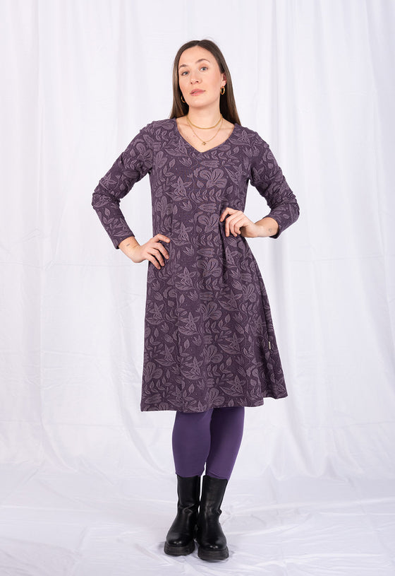 Kleid mit langen Ärmeln - GOTS zertifiziert - GD01W23