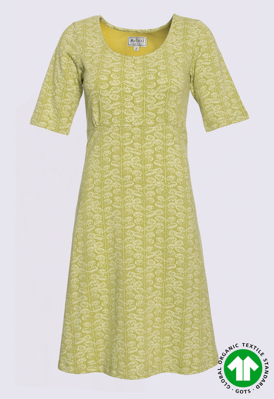 Jacquard Skaterkleid mit halblangen Ärmeln - GD01S23 (MODR84)