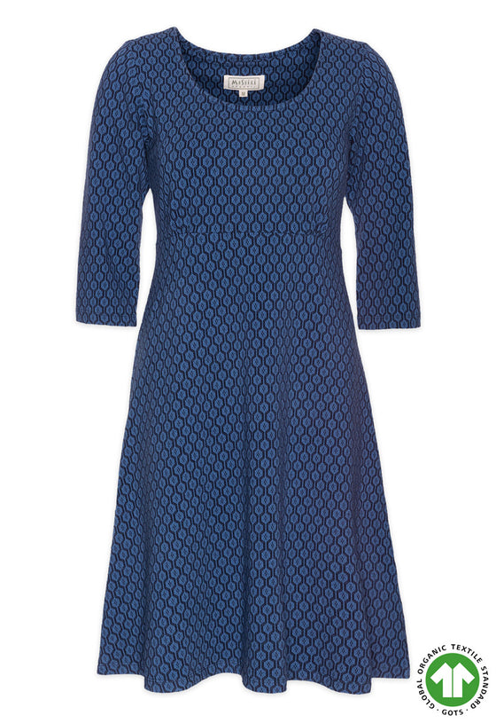 Halbarmkleid mit Skater-Schnitt - GOTS zertifiziert - GD02W23