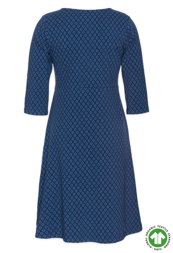 Halbarmkleid mit Skater-Schnitt - GOTS zertifiziert - GD02W23