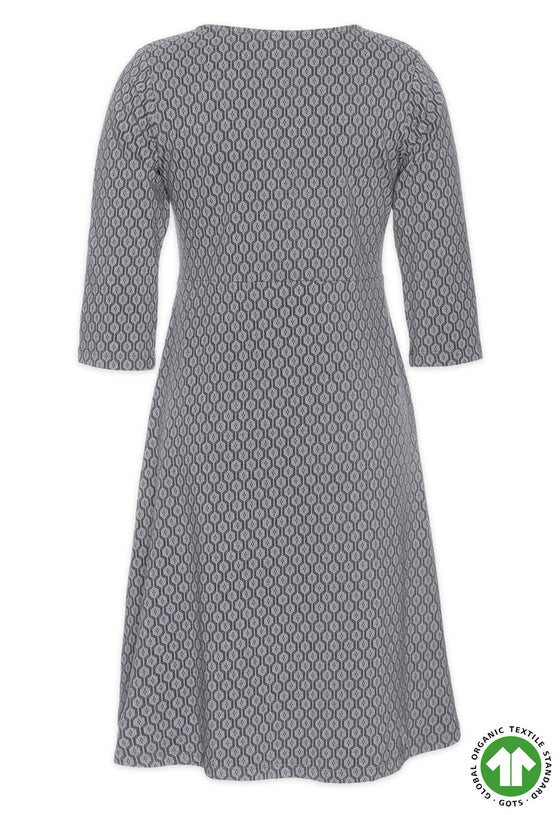 Halbarmkleid mit Skater-Schnitt - GOTS zertifiziert - GD02W23