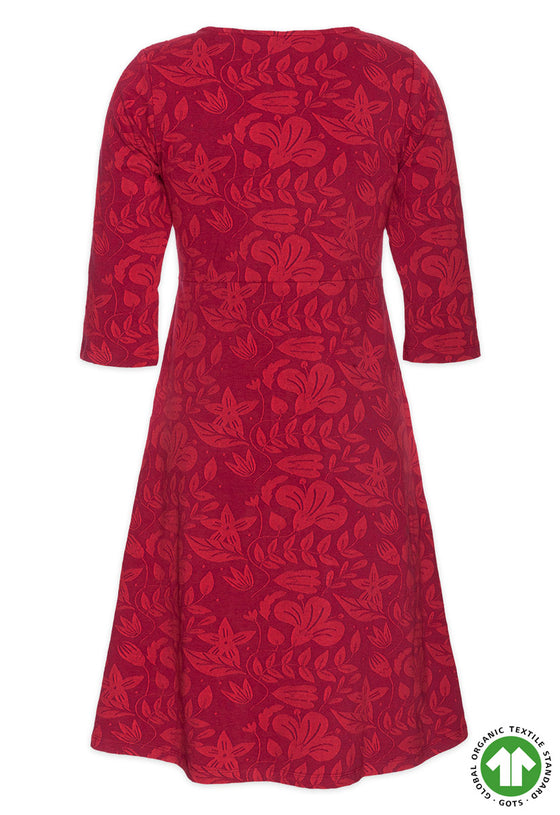Halbarmkleid mit Skater-Schnitt - GOTS zertifiziert - GD02W23