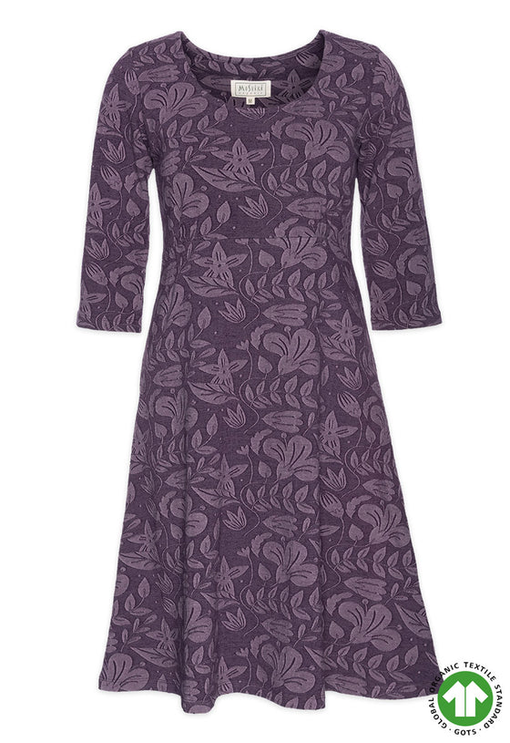 Halbarmkleid mit Skater-Schnitt - GOTS zertifiziert - GD02W23