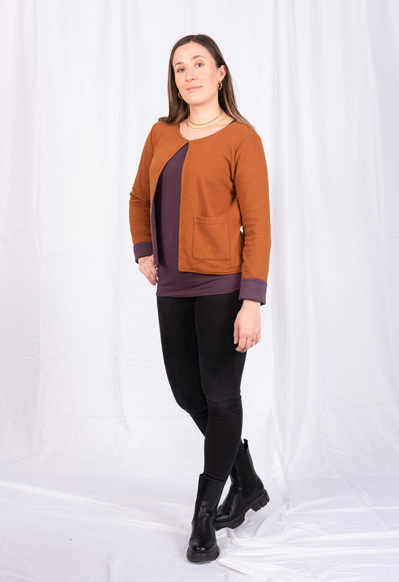 Wendejacke mit schmalen Ärmeln - GOTS zertifiziert - GJ01W23