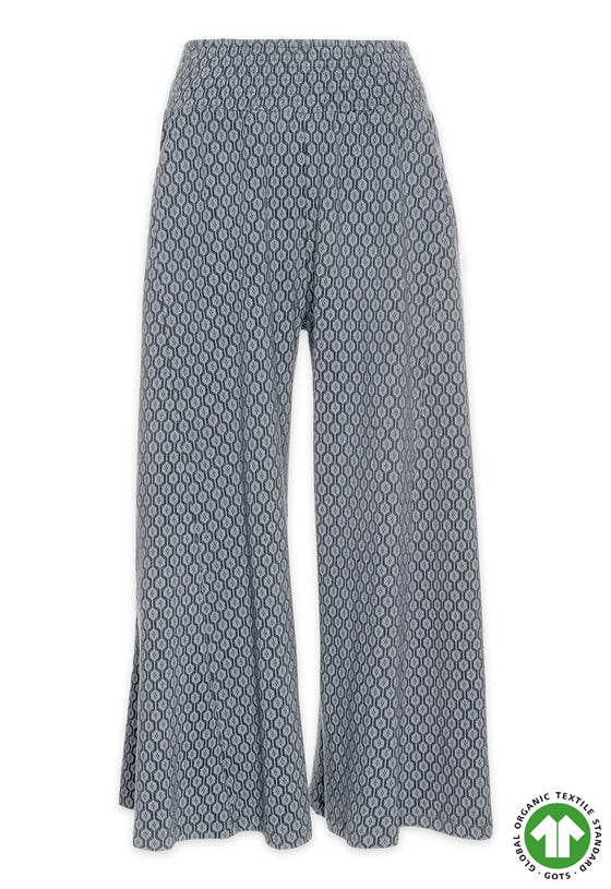 Schlaghose mit geometrischen Mustern - GOTS zertifiziert - GP01W23