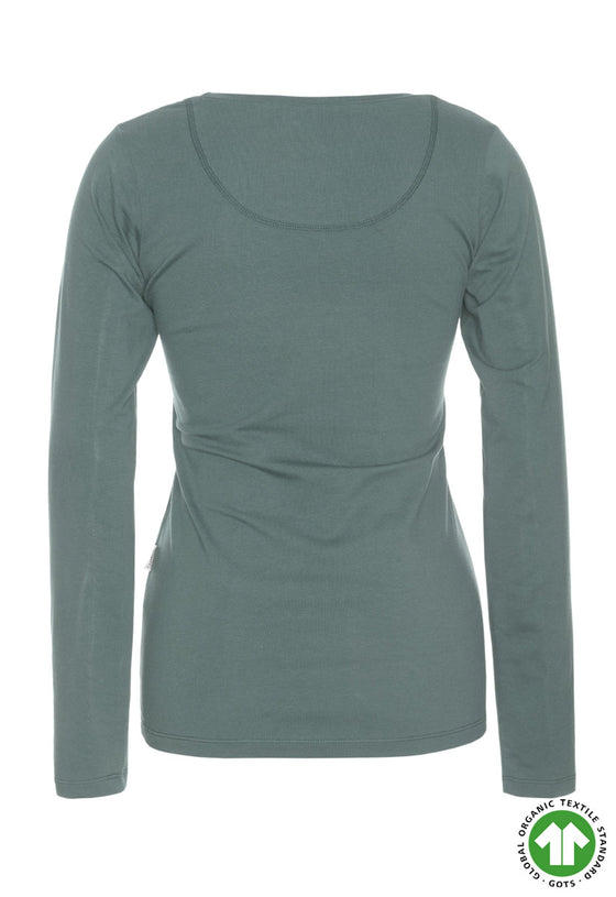 Klassisches figurbetonendes T-Shirt mit langen Ärmeln - GT01W00