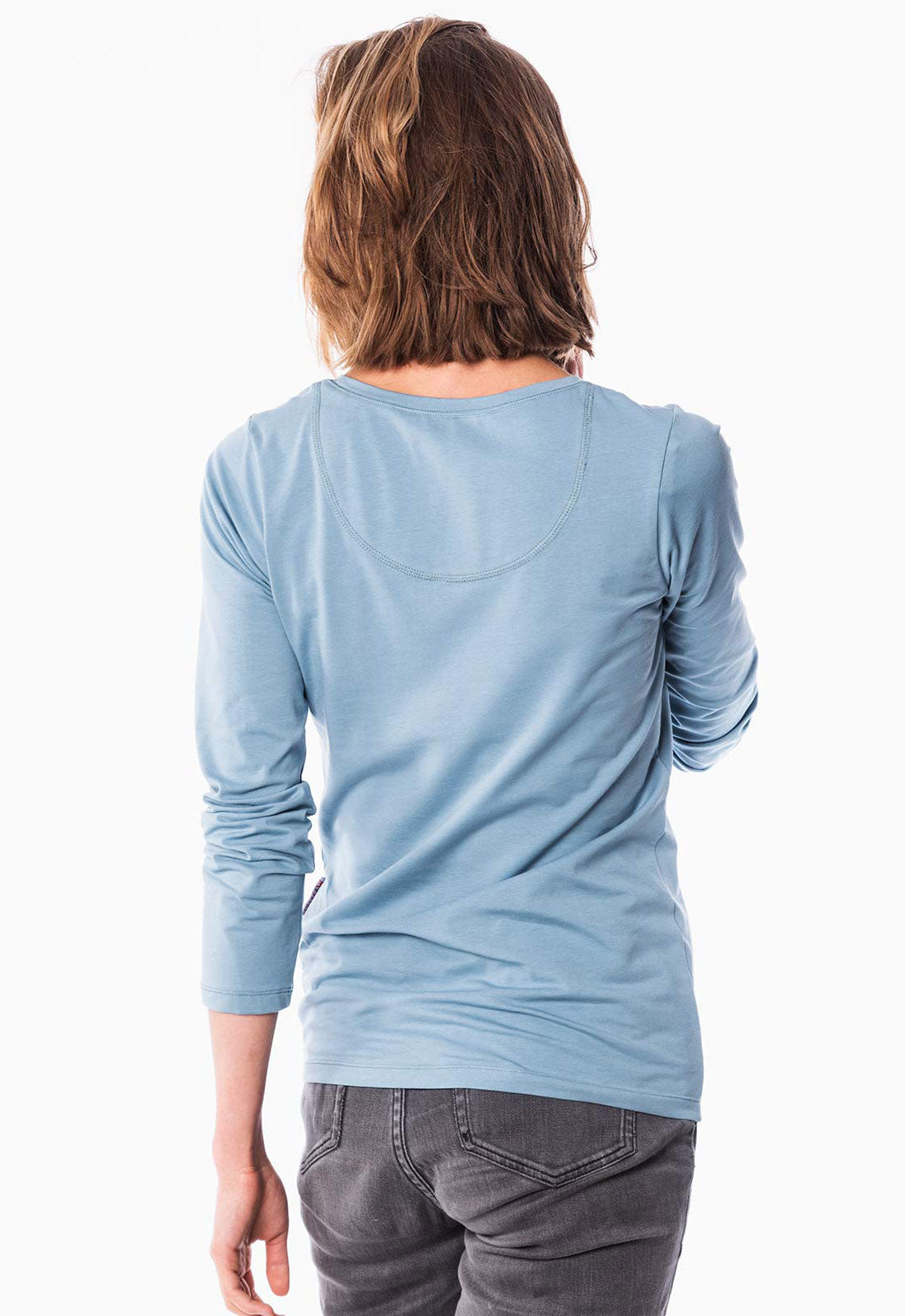 GT01W00 – Figurbetontes Langarmshirt aus GOTS Bio-Baumwolle