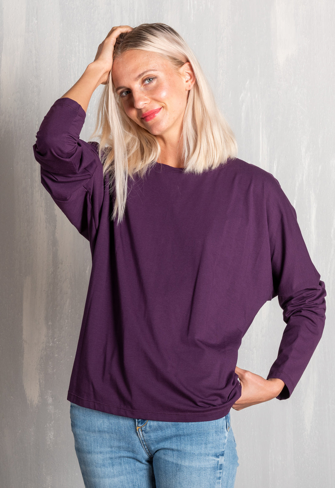 GT01W00 – Figurbetontes Langarmshirt aus GOTS Bio-Baumwolle