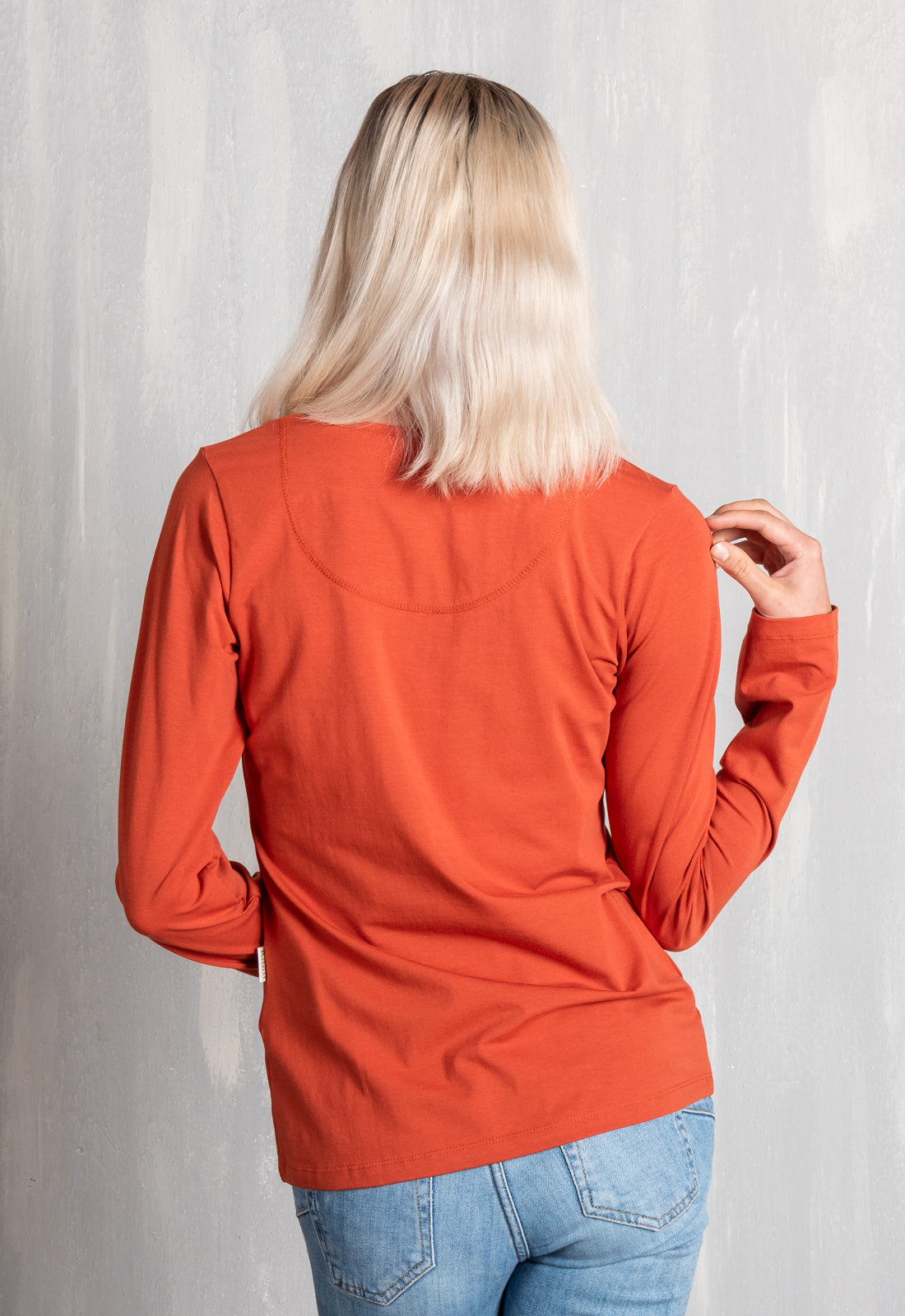 GT01W00 - Klassisches figurbetonendes T-Shirt mit langen Ärmeln - GOTS zertifiziert