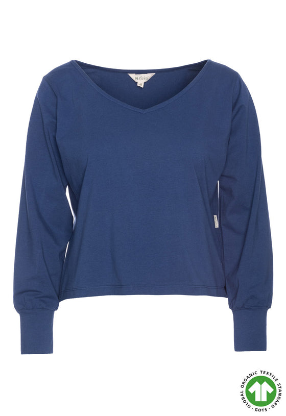 Stylisches Crop Top mit V-Ausschnitt - GOTS zertifiziert - GT02W23