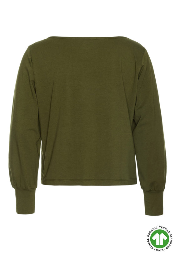 Stylisches Crop Top mit V-Ausschnitt - GOTS zertifiziert - GT02W23
