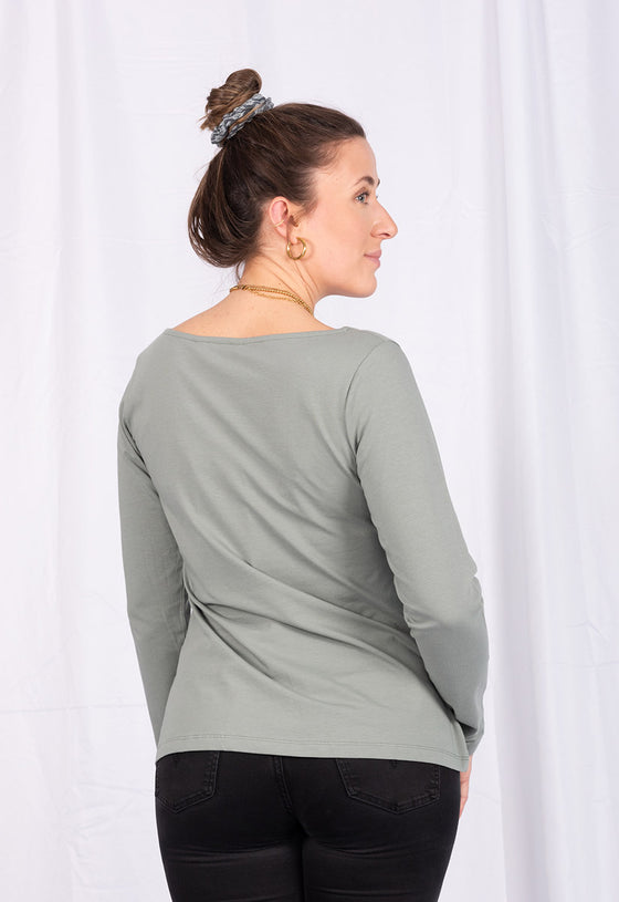 Longsleeve mit A-Linie - GOTS zertifiziert - GT03W23