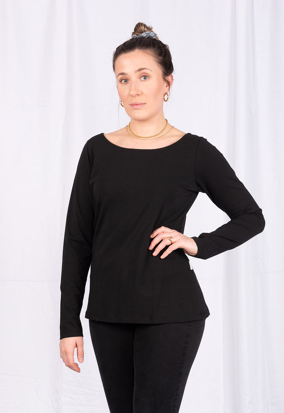 Longsleeve mit A-Linie - GOTS zertifiziert - GT03W23