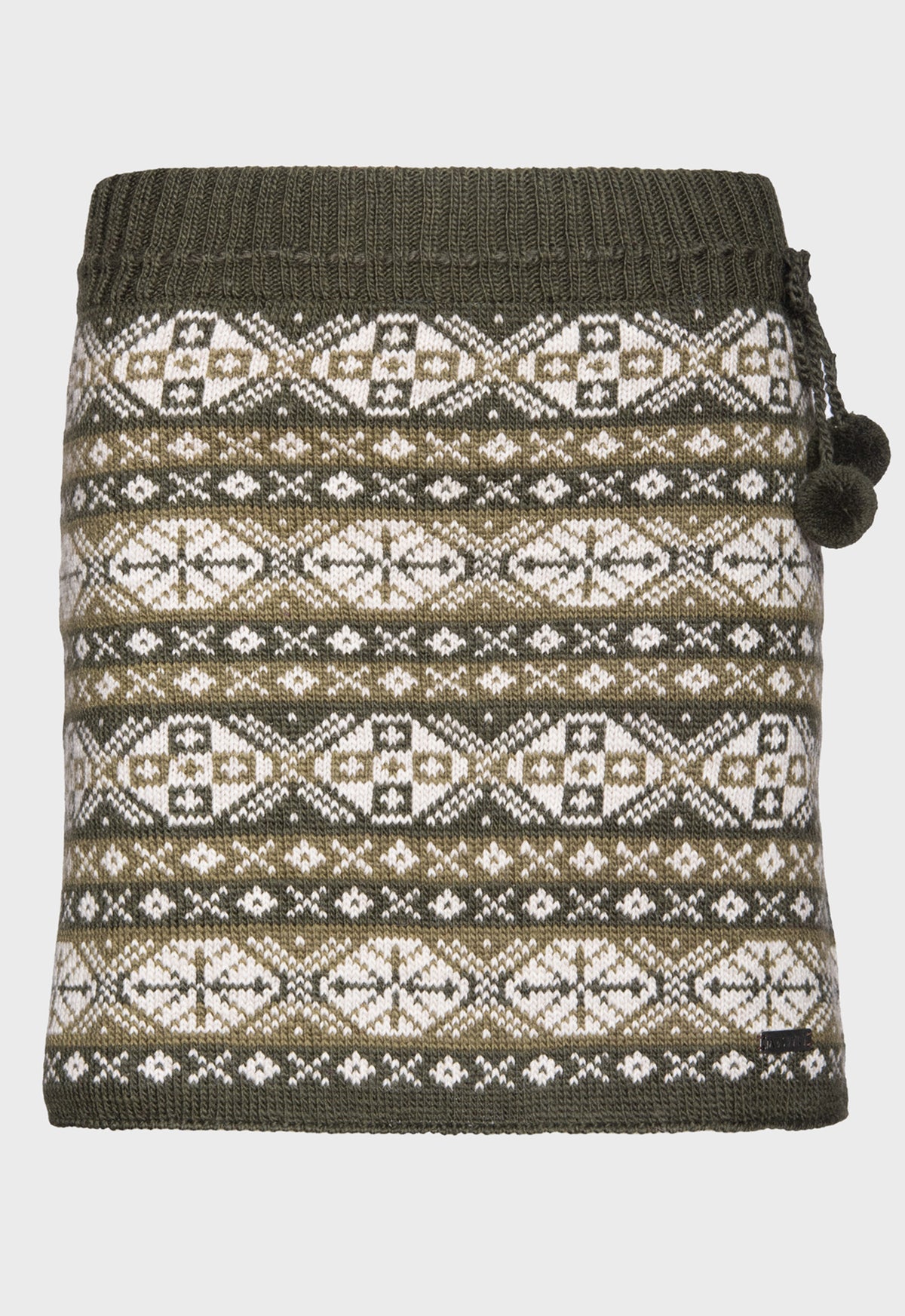 Khara Skirt – gemusterter Wollrock mit elastischem Futter