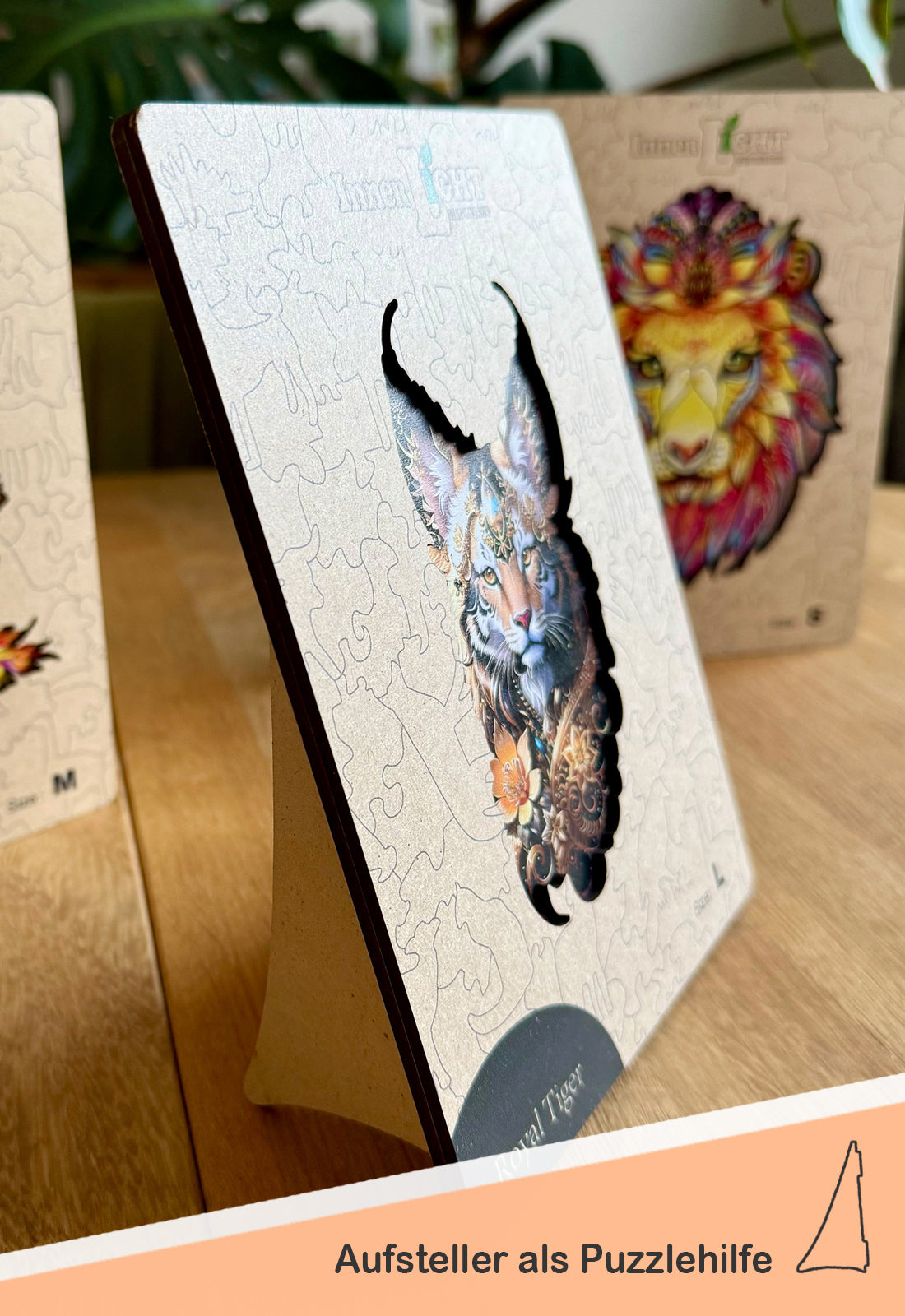 Lion King – Kraftvolles Löwenmotiv als hochwertiges Holzpuzzle