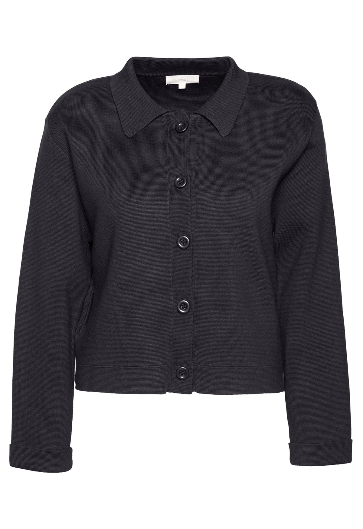 Meruna Jacket – GOTS Strickjacke aus 100 % Biobaumwolle mit Blusenkragen