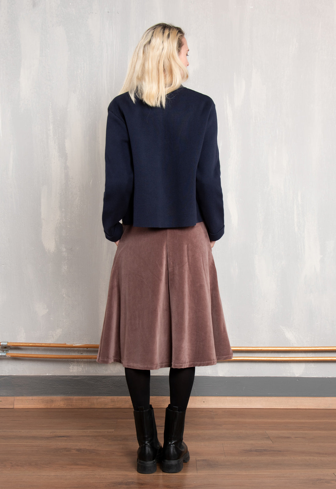 Meruna Jacket – GOTS Strickjacke aus 100 % Biobaumwolle mit Blusenkragen