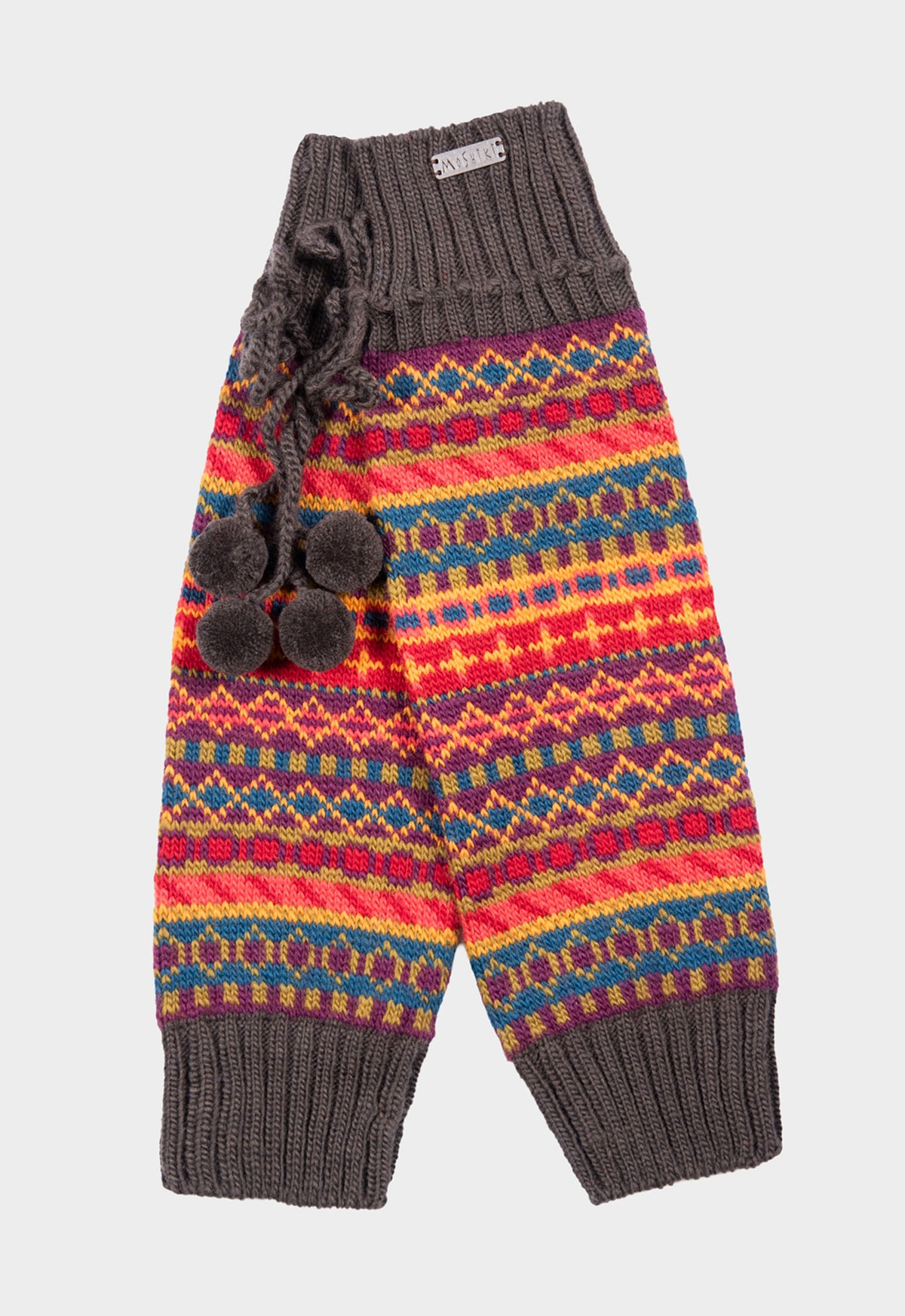 Miranya Legwarmer – gemusterte Beinstulpen aus 100 % Wolle