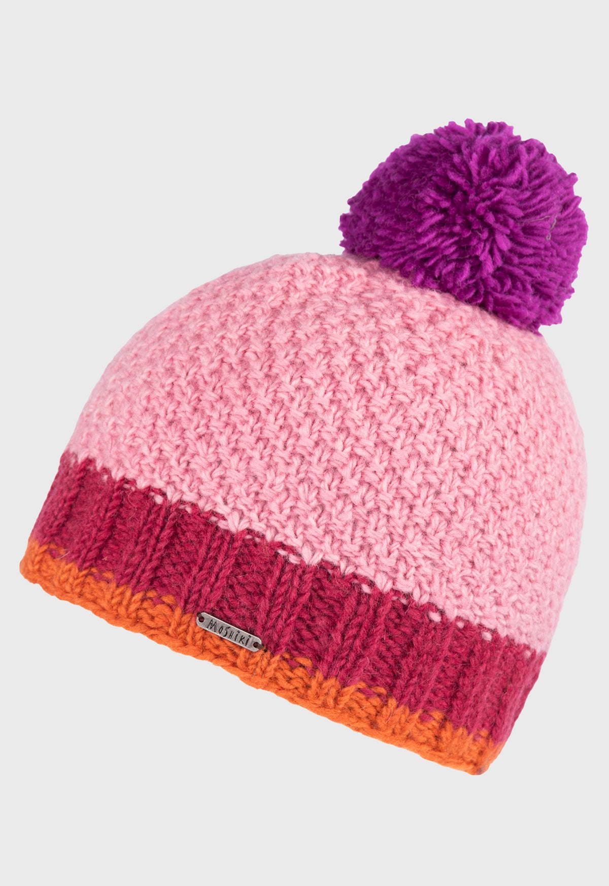 Parasi Beanie – Farbenfrohe Bommelmütze aus 100 % Schafswolle mit Bio-Baumwollfutter