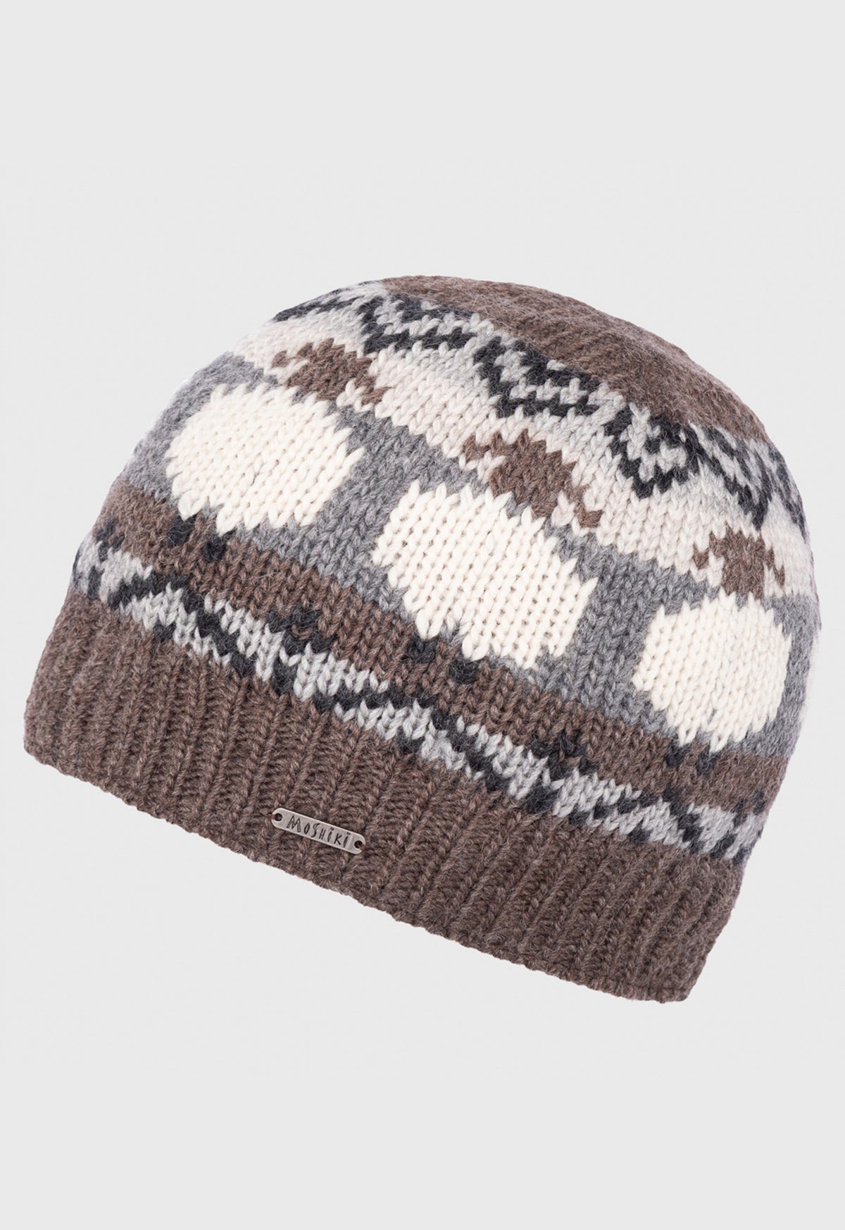 Pashu Beanie – Wollmütze mit Schafmotiv und Bio-Baumwollfleece