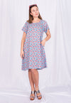 Locker sitzendes Kleid mit T-Shirtärmel - RD01S23