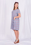 Locker sitzendes Kleid mit T-Shirtärmel - RD01S23