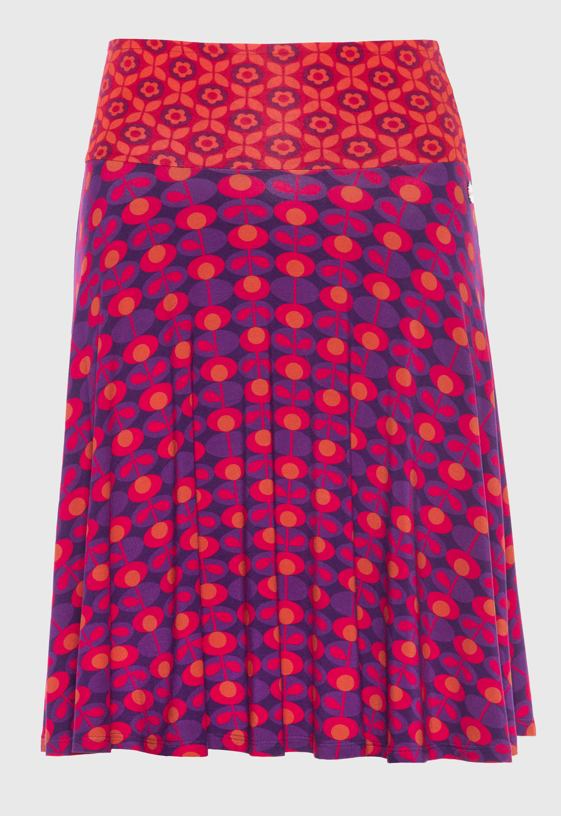 Colorful accent skirt with striking belt - S25 Candy Skirt A