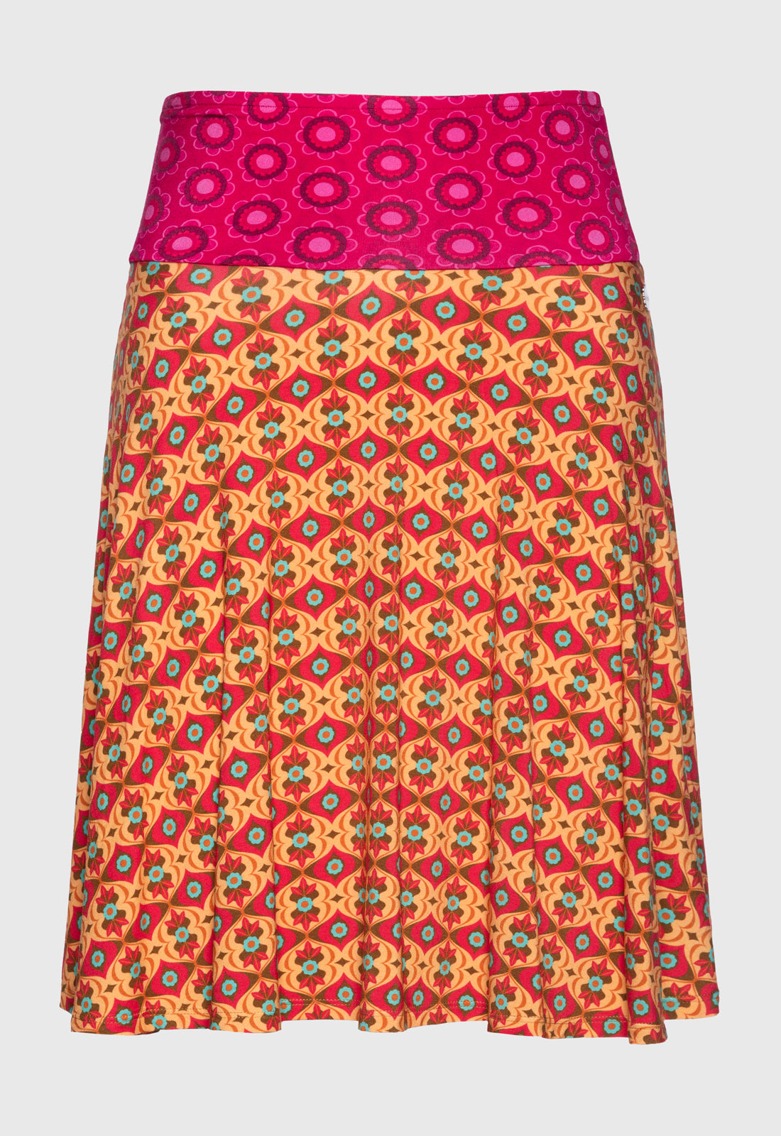 Colorful accent skirt with striking belt - S25 Candy Skirt A