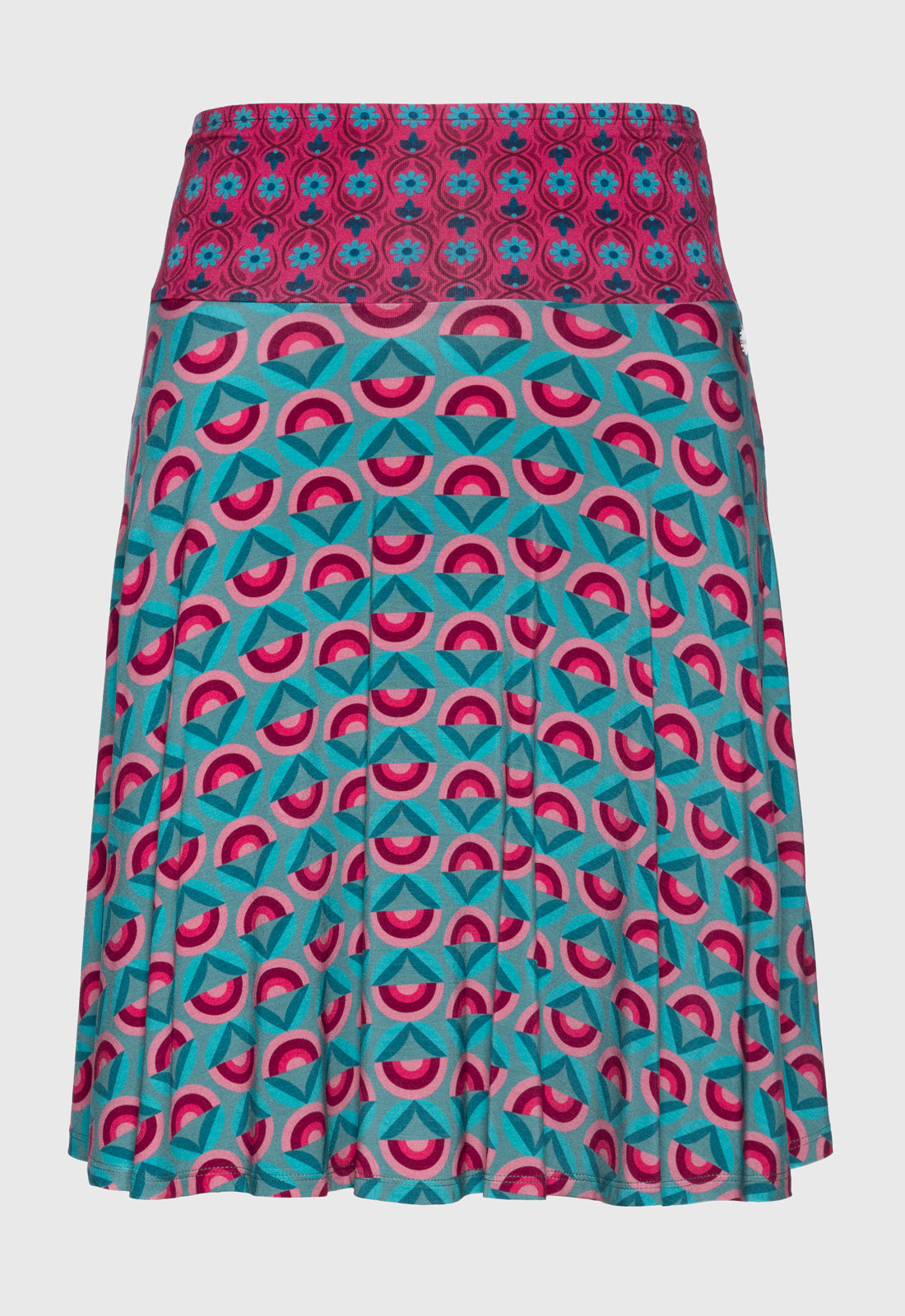 Colorful accent skirt with striking belt - S25 Candy Skirt A