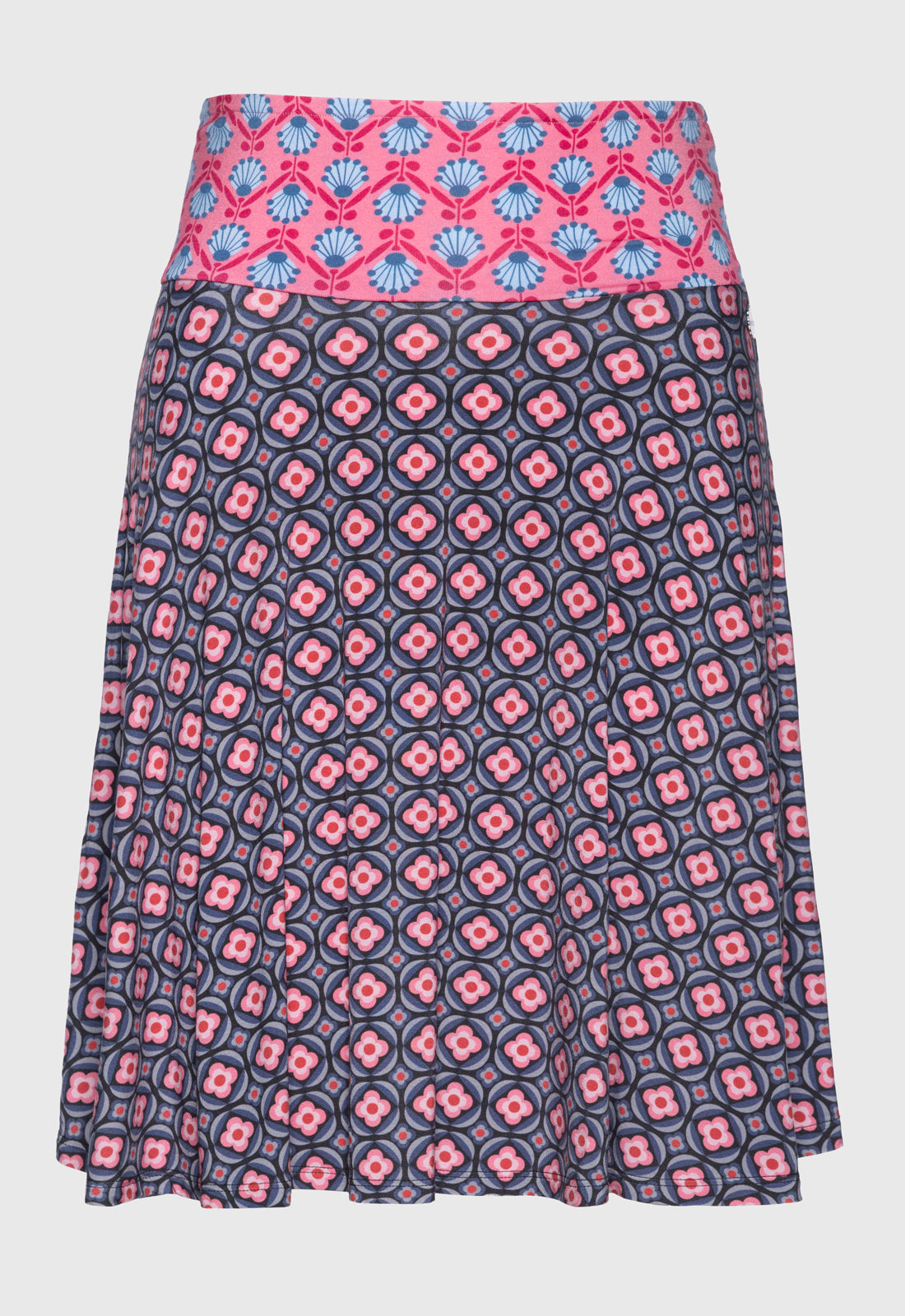Colorful accent skirt with striking belt - S25 Candy Skirt A