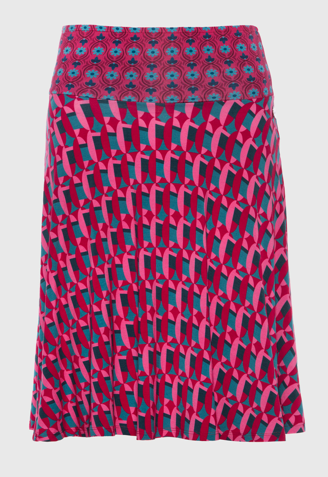 Colorful accent skirt with striking belt - S25 Candy Skirt A