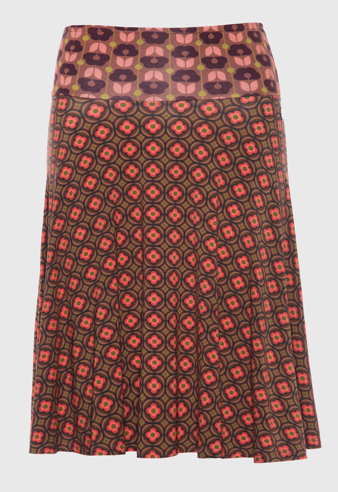 Colorful accent skirt with striking belt - S25 Candy Skirt A