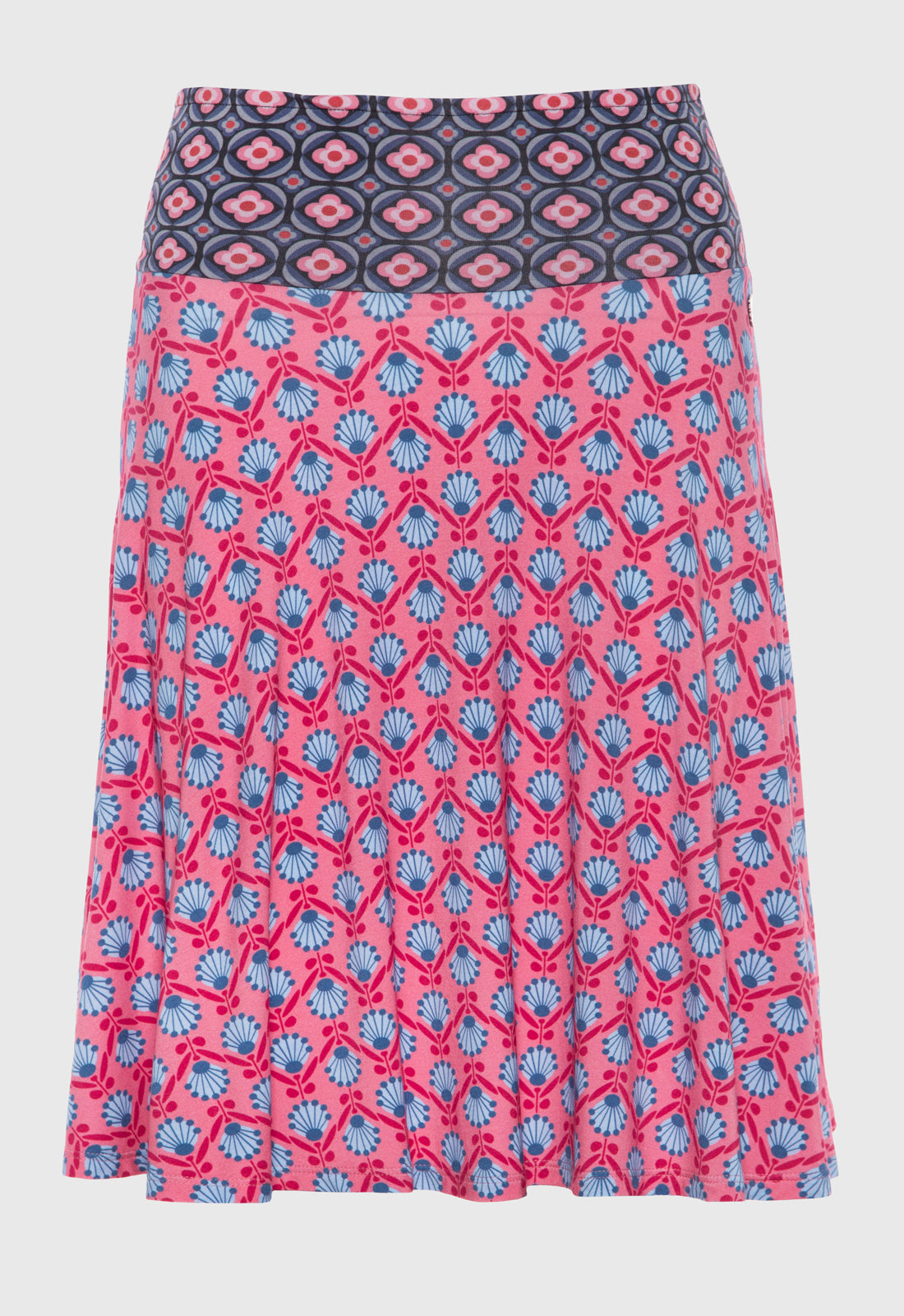 Colorful accent skirt with striking belt - S25 Candy Skirt A