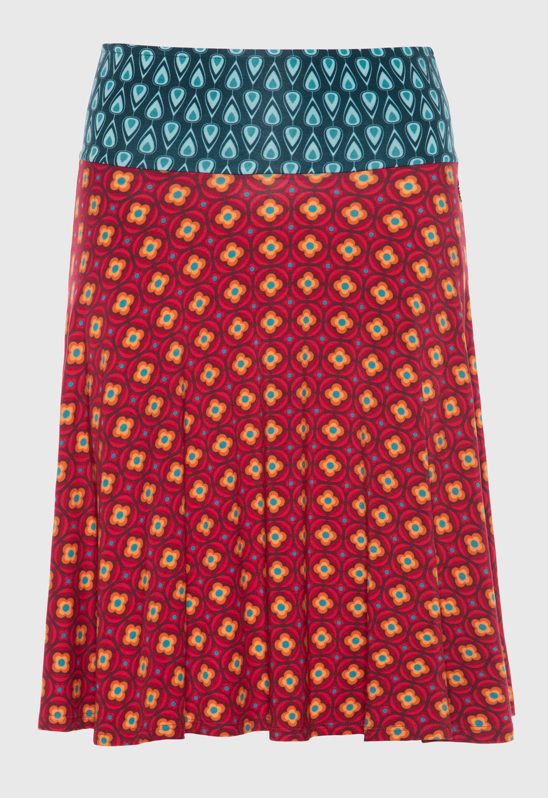 Colorful accent skirt with striking belt - S25 Candy Skirt A
