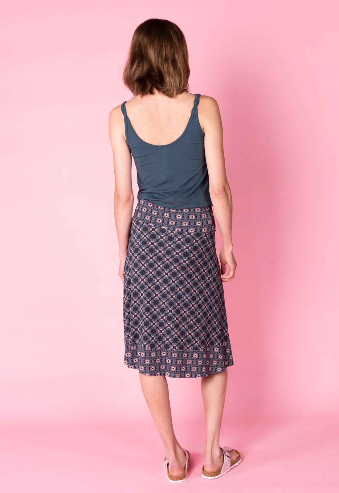 Rock mit abgesetztem Gürtel und Saum - S25 Candy Skirt B
