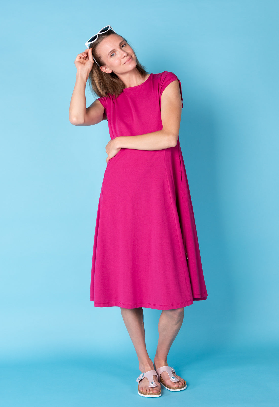 Langes Kleid mit weitem Rock - S25Dress-G1
