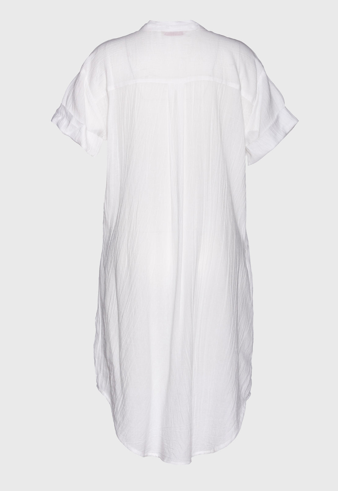 Weit geschnittenes Hemdkleid mit V-Ausschnitt - S25Dress-NC1