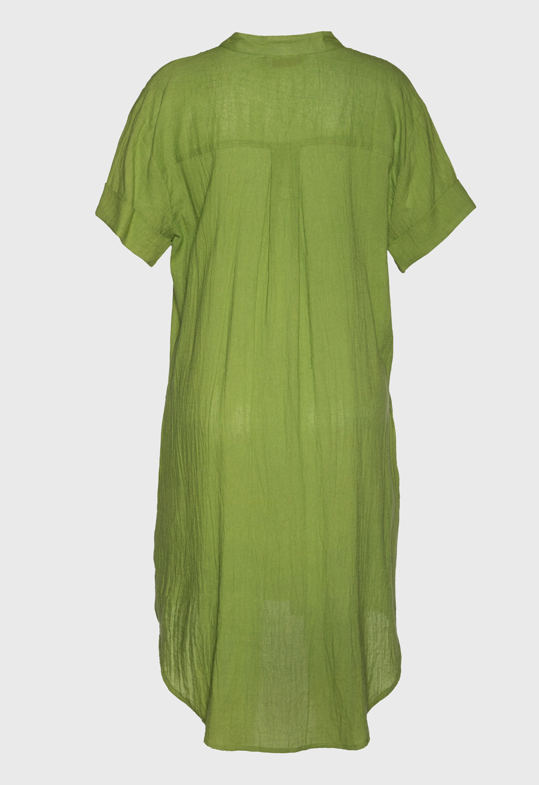 Weit geschnittenes Hemdkleid mit V-Ausschnitt - S25Dress-NC1