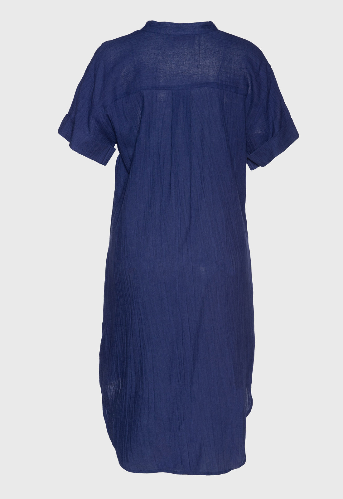 Weit geschnittenes Hemdkleid mit V-Ausschnitt - S25Dress-NC1