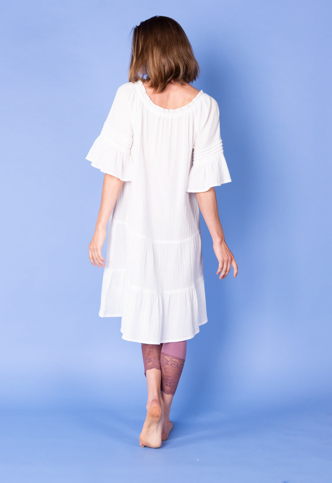 Stufenkleid mit Ziernähten und Raffung- S25Dress-NC2