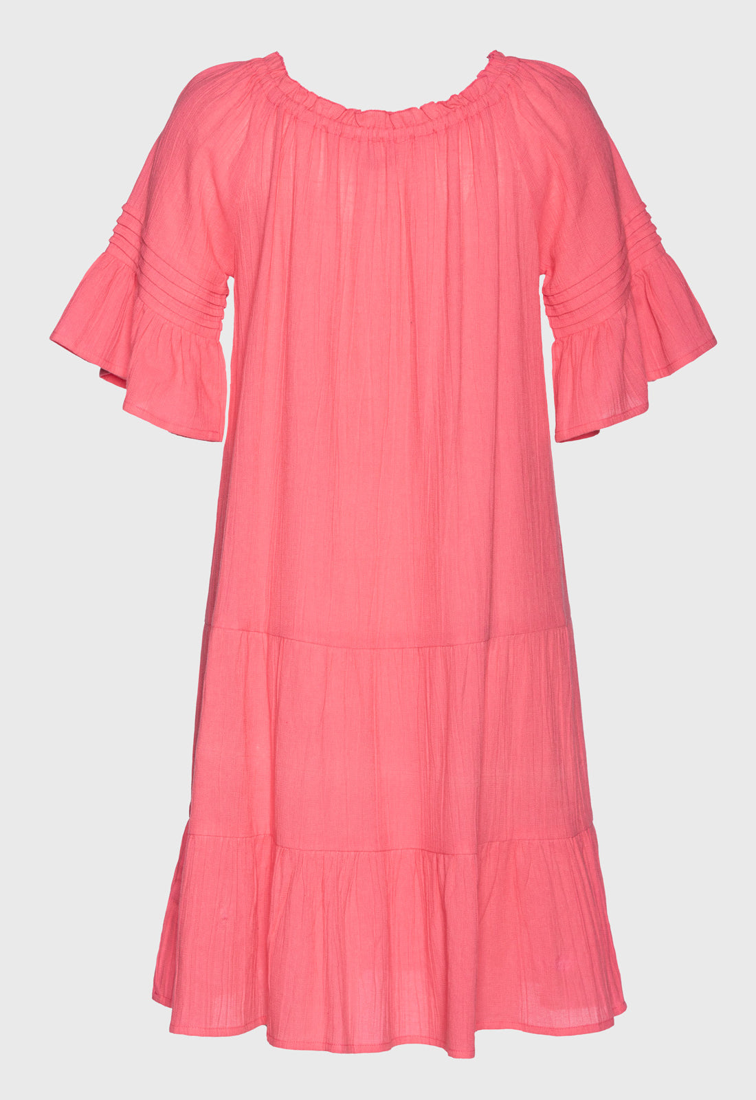 Stufenkleid mit Ziernähten und Raffung- S25Dress-NC2