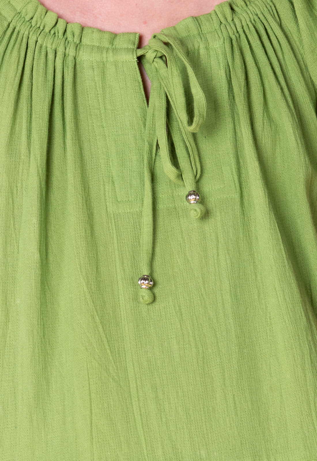 Stufenkleid mit Flügelärmeln und Bindedetail - S25Dress-NC3