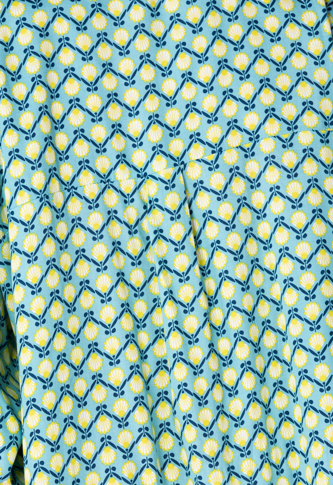 Elegant shirt dress with high-low hem and side pockets - S25Dress-R1