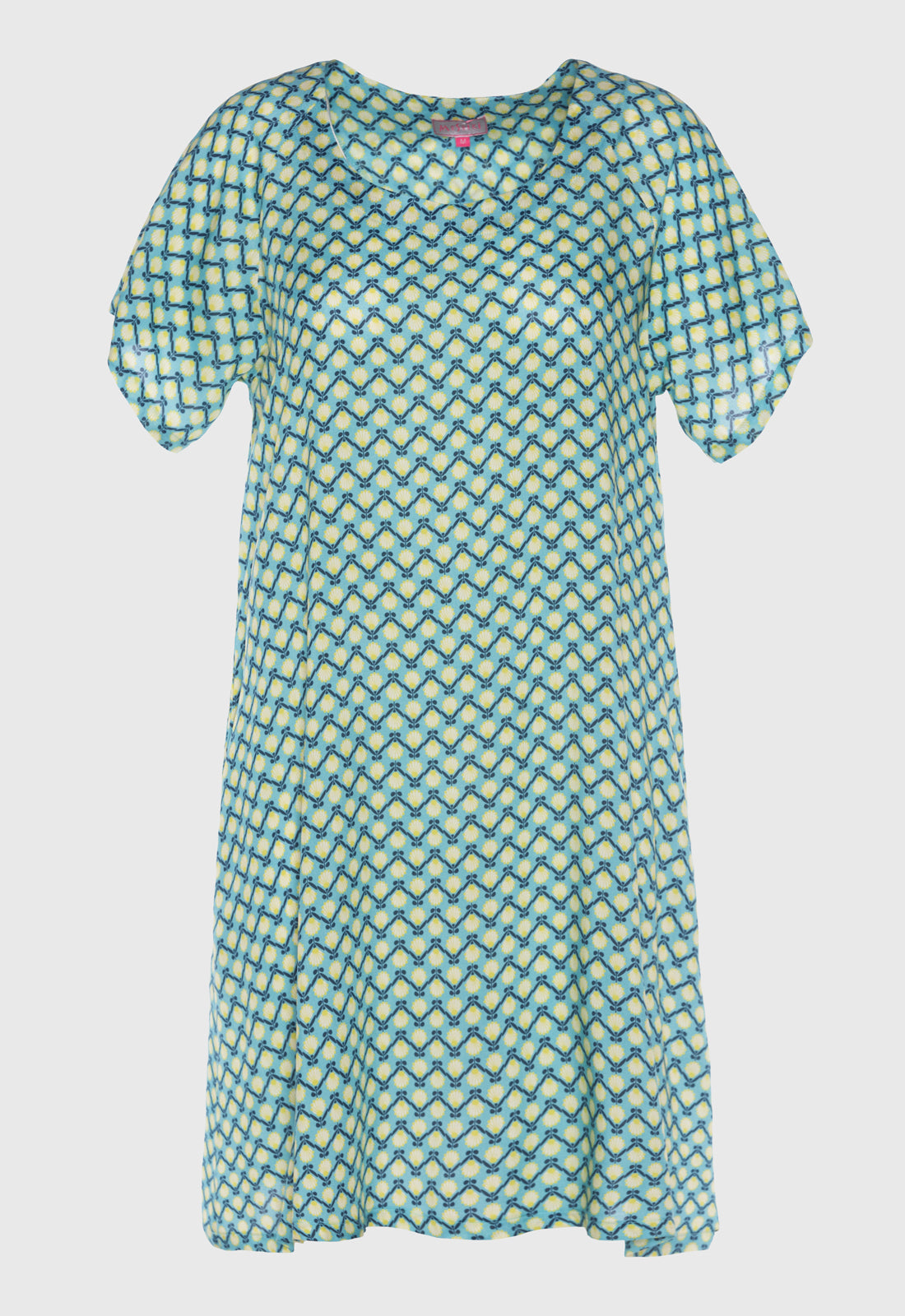 Airy dress with round neck and raglan sleeves - S25Dress-R3
