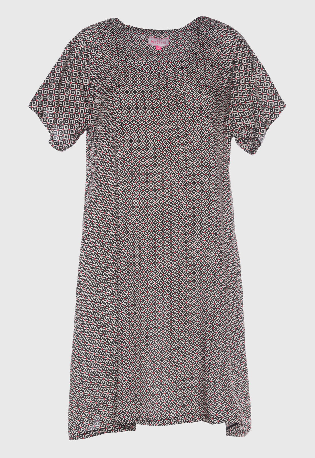 Airy dress with round neck and raglan sleeves - S25Dress-R3