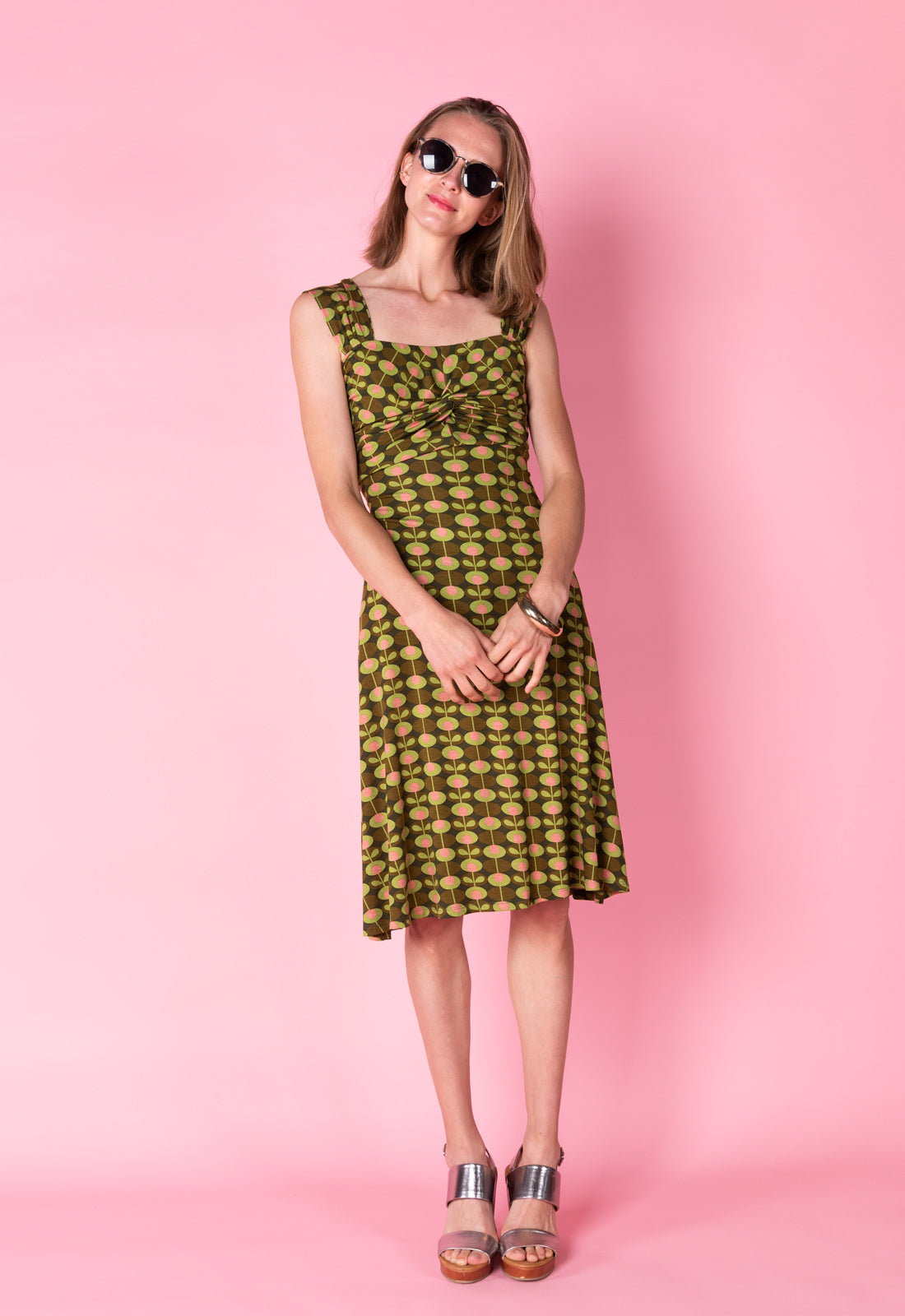 Kleid mit breiten Trägern - S25Dress-V10