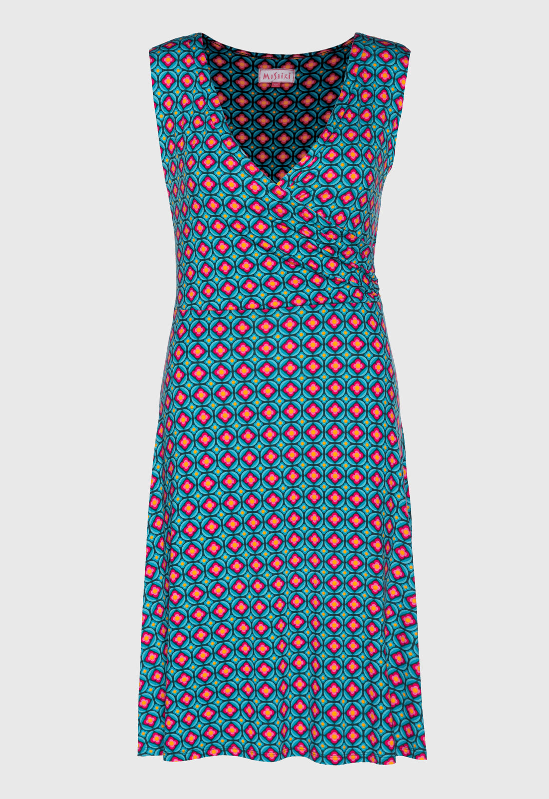 V-neck wrap dress illusion - S25Dress-V4