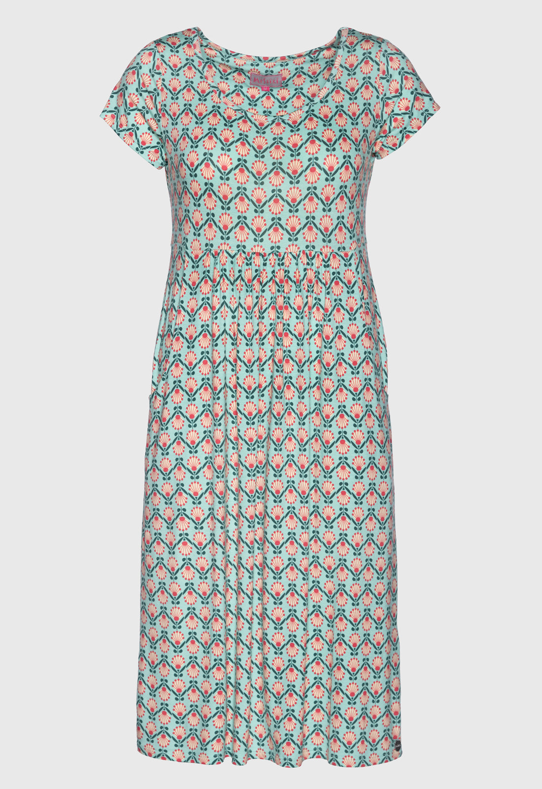 Long dress with gathered skirt - S25Dress-V5